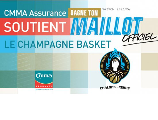 Matchs à domicile Champagne Basket saison 2023-2024 a-gagner maillot OFFICIEL de l'équipe