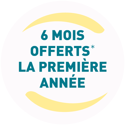 Promo 6 mois offerts* la première année