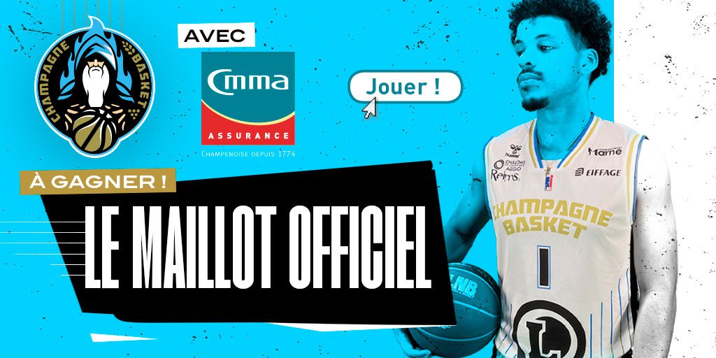 Gagnez le maillot du Champagne Basket avec CMMA Assurance 