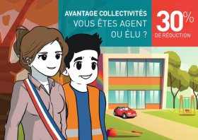 30%* de réduction aux élus et personnels de collectivités sur l’assurance auto et habitation !  