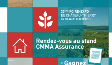 Une invitée surprise au stand CMMA Assurance à la 35ème Foire-expo de Château-Thierry...