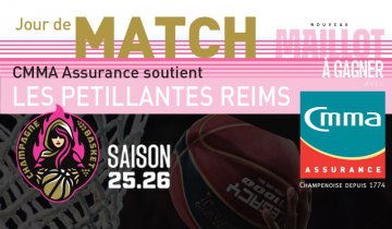 Matchs à domicile des Pétillantes Reims saison 2025-2026 - A gagner le maillot OFFICIEL de l'équipe