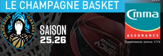 Matchs à domicile Champagne Basket saison 2025-2026 - A gagner le maillot OFFICIEL de l'équipe