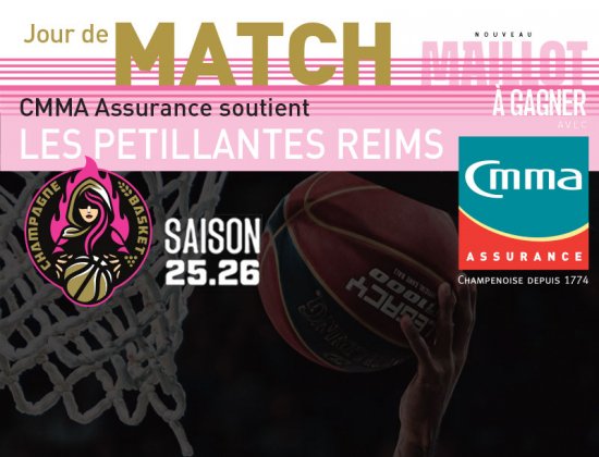Matchs à domicile des Pétillantes Reims saison 2025-2026 - A gagner le maillot OFFICIEL de l'équipe