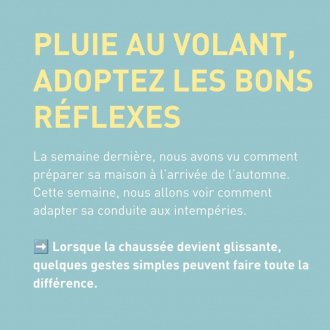 La pluie fait partie des conditions météo qui augmentent le plus les risques d’accident sur la rou (...)
