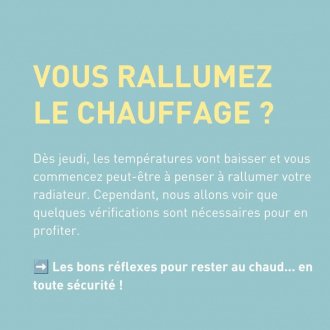 Les températures baissent et le chauffage reprend du service ! Mais avant de retrouver le plaisir (...)