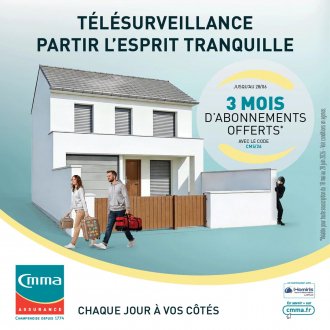 🏠 Pour partir de votre domicile l'esprit tranquille, choisissez la Télésurveillance avec CMMA Assu (...)